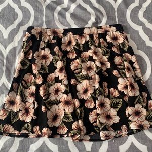Forever 21 floral skater skirt